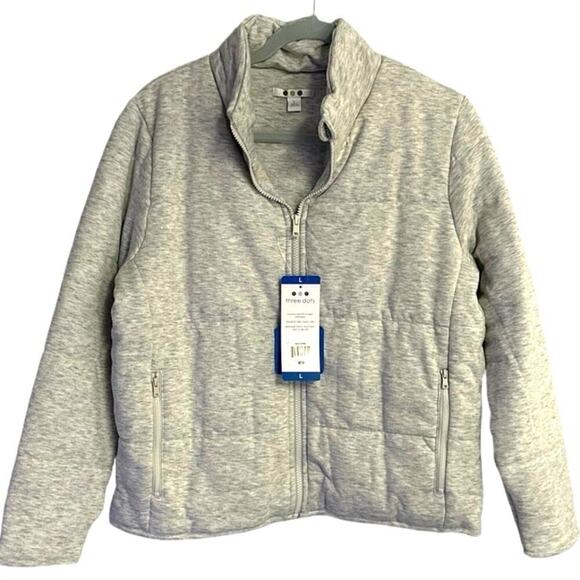 Three Dots Quilted Jacket - NWT - Picture 2 of 10